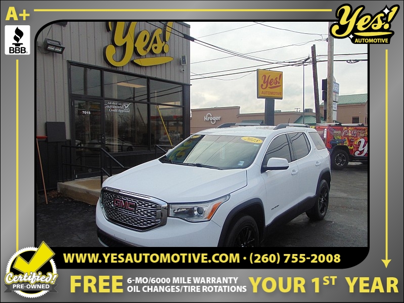 Used 2018  GMC Acadia 4d SUV AWD SLT-1 at Yes Automotive near Fort Wayne, IN