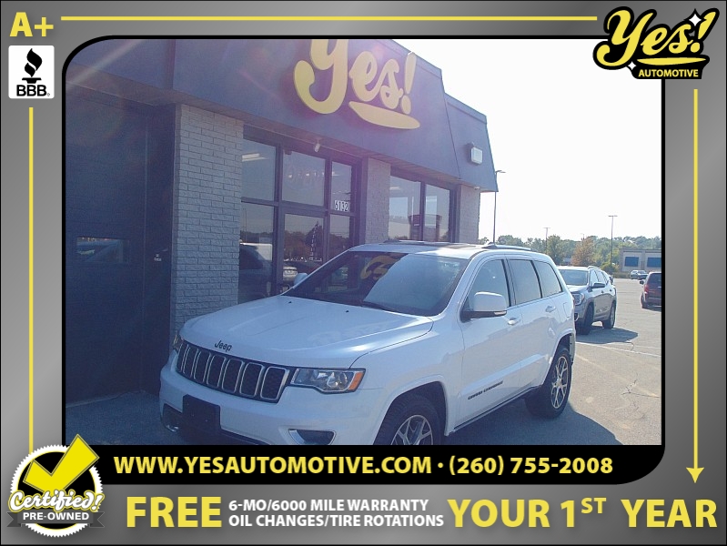 Used 2018  Jeep Grand Cherokee 4d SUV 4WD Limited V6 Sterling Edition at Yes Automotive near Fort Wayne, IN