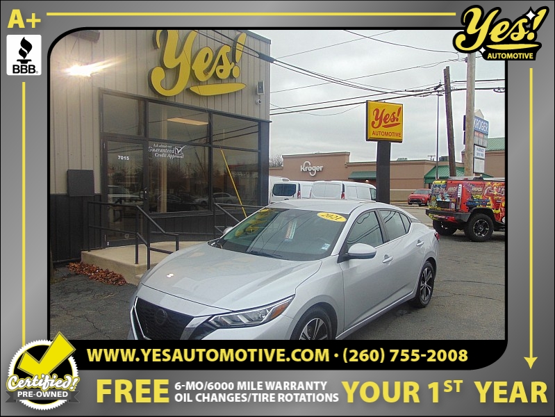 Used 2021  Nissan Sentra SV CVT at Yes Automotive near Fort Wayne, IN