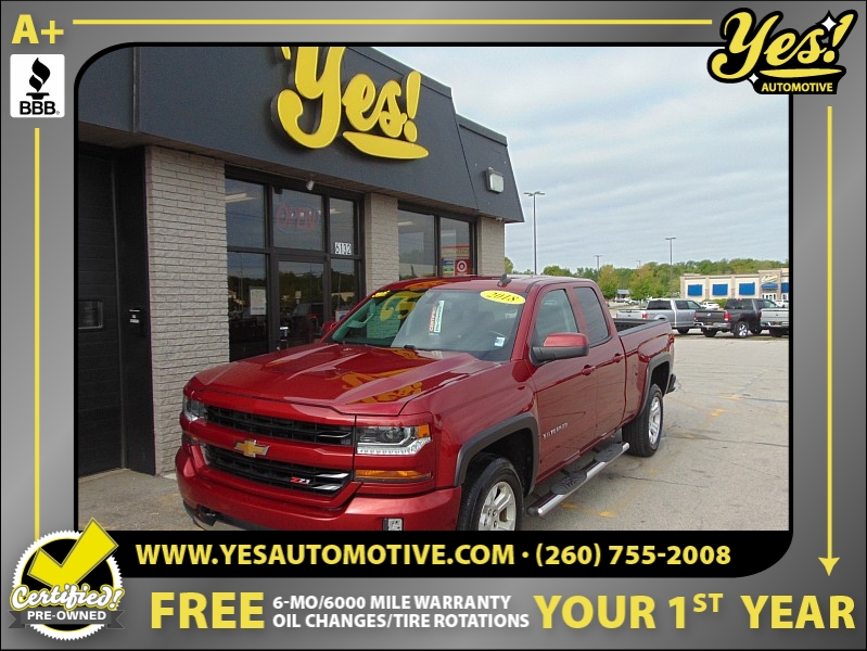 Used 2018 Chevrolet Silverado 1500 4WD Double Cab LT All Star Edition at Yes Automotive near Fort Wayne, IN
