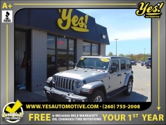 Used 2018 Jeep Wrangler Unlimited 4d SUV 4WD Sahara at Yes Automotive near Fort Wayne, IN