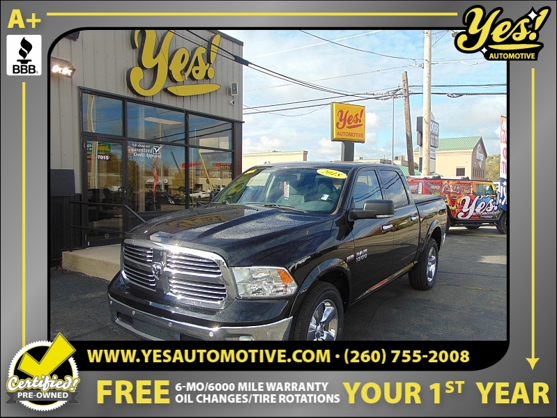 Used 2018  Ram 1500 4WD Crew Cab Big Horn at Yes Automotive near Fort Wayne, IN