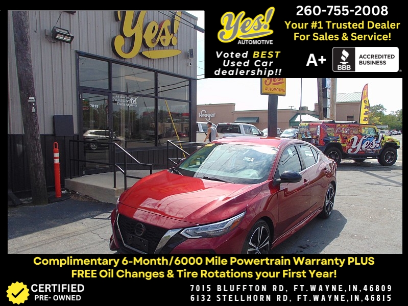 Used 2021  Nissan Sentra SR CVT at Yes Automotive near Fort Wayne, IN