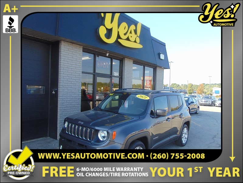 Used 2021  Jeep Renegade Latitude FWD at Yes Automotive near Fort Wayne, IN