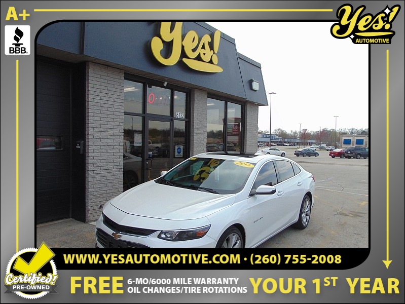 Used 2017  Chevrolet Malibu 4d Sedan Premier at Yes Automotive near Fort Wayne, IN