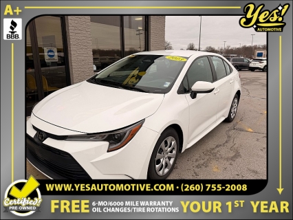 Used 2023 Toyota Corolla LE CVT at Yes Automotive near Fort Wayne, IN