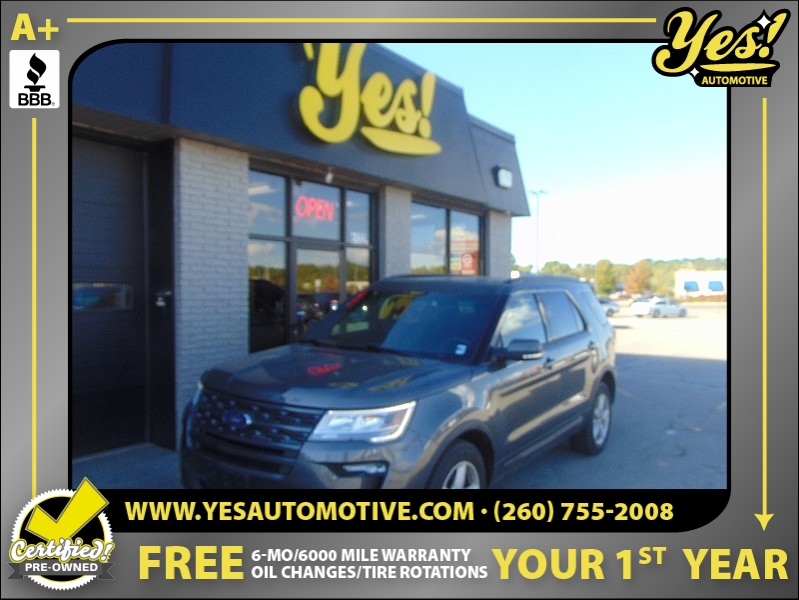 Used 2018  Ford Explorer 4d SUV 4WD XLT at Yes Automotive near Fort Wayne, IN