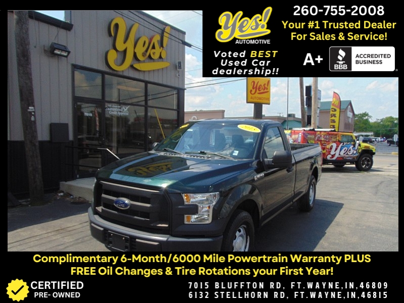 Used 2015  Ford F-150 2WD Reg Cab XL Longbed at Yes Automotive near Fort Wayne, IN