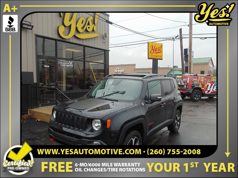 Used 2019  Jeep Renegade 4d SUV 4WD Trailhawk at Yes Automotive near Fort Wayne, IN