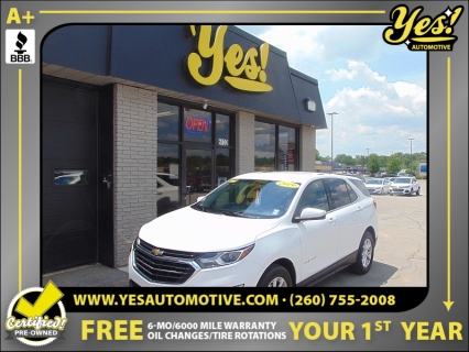 Used 2019 Chevrolet Equinox 4d SUV FWD LT w/1LT at Yes Automotive near Fort Wayne, IN