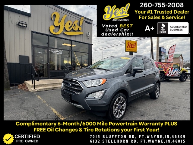 Used 2021  Ford EcoSport Titanium 4WD at Yes Automotive near Fort Wayne, IN