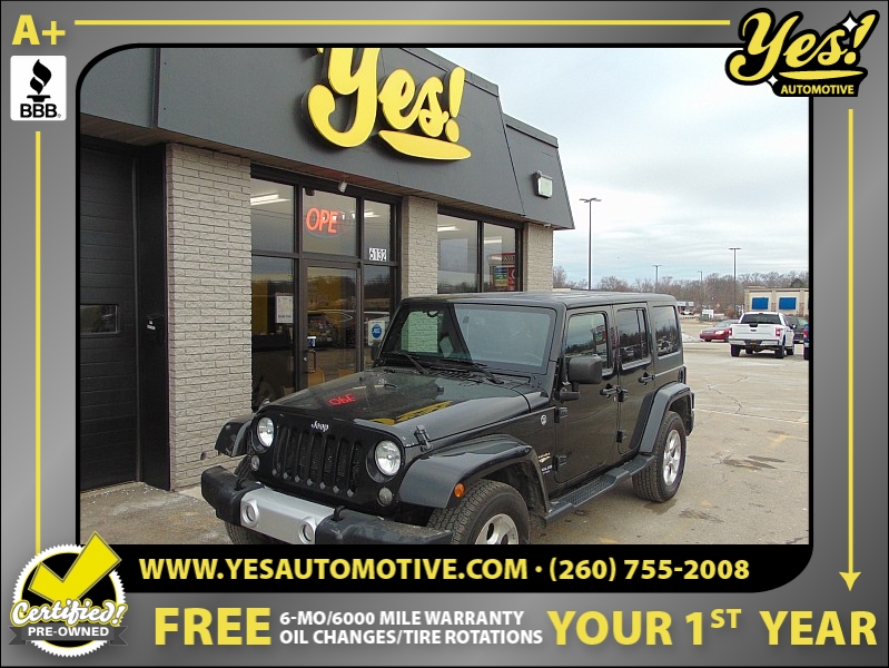 Used 2015  Jeep Wrangler Unlimited 4d Convertible Sahara at Yes Automotive near Fort Wayne, IN