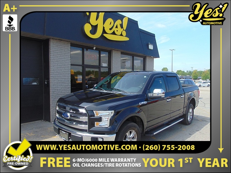 Used 2016 Ford F-150 4WD SuperCrew Lariat 6 1/2 at Yes Automotive near Fort Wayne, IN