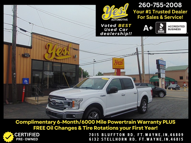 Used 2018  Ford F-150 2WD SuperCrew XLT 5 1/2 at Yes Automotive near Fort Wayne, IN