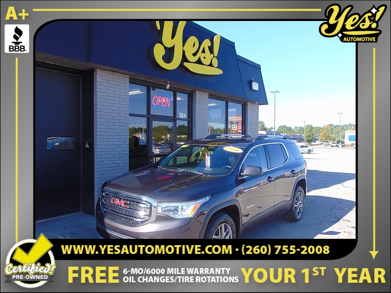 Used 2018  GMC Acadia 4d SUV AWD SLT-1 at Yes Automotive near Fort Wayne, IN