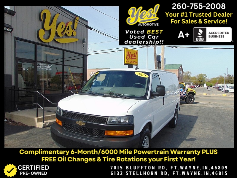 Used 2021  Chevrolet Express Cargo Van RWD 2500 135" at Yes Automotive near Fort Wayne, IN
