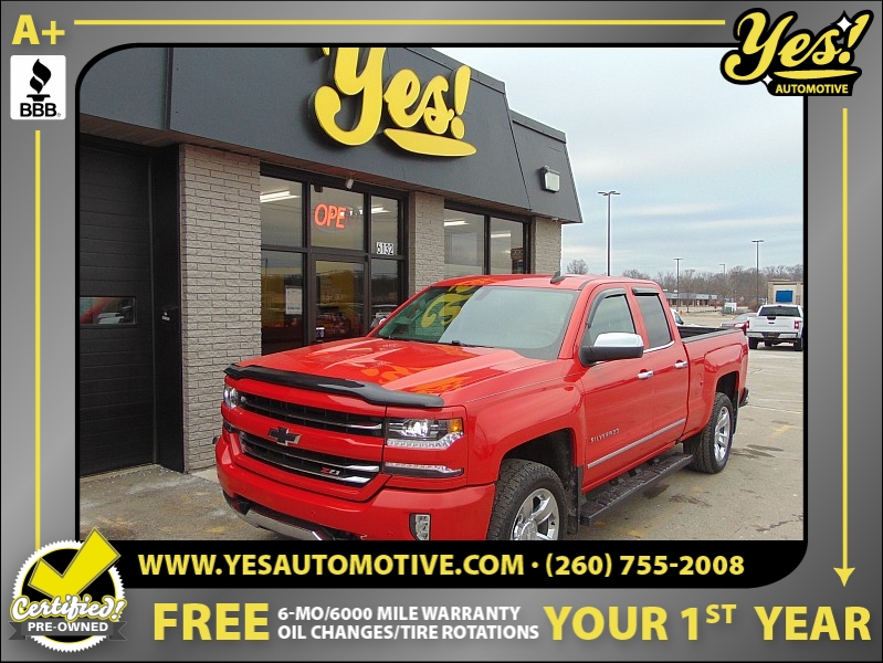 Used 2018  Chevrolet Silverado 1500 4WD Double Cab LTZ Z71 at Yes Automotive near Fort Wayne, IN