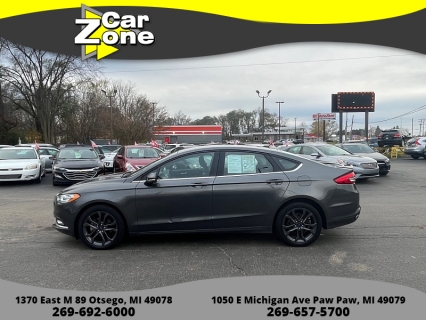 Used 2018 Ford Fusion 4d Sedan SE AWD at Car Zone Sales near Otsego, MI
