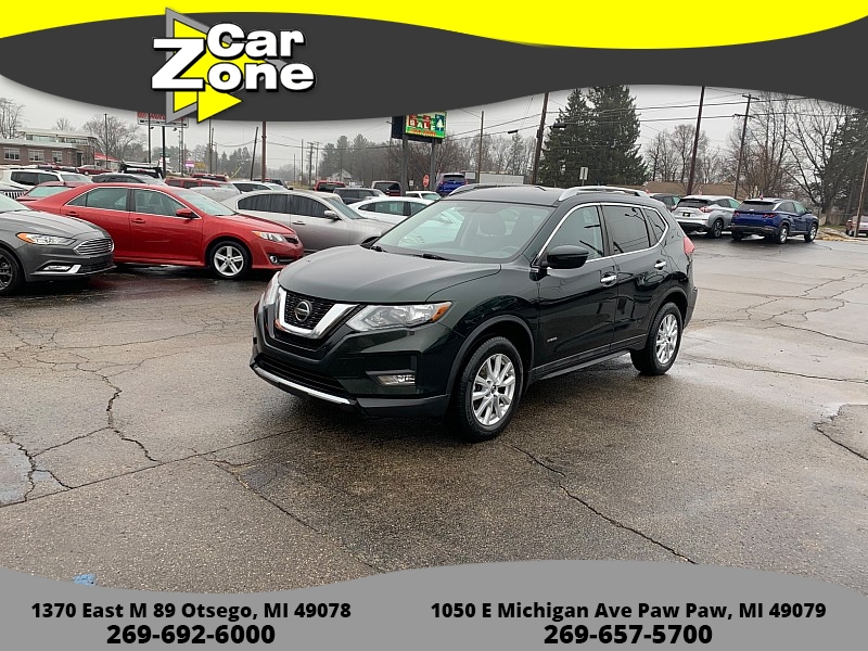 Used 2018  Nissan Rogue Hybrid 4d SUV AWD SV at Car Zone Sales near Otsego&comma; MI
