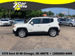 Used 2015  Jeep Renegade 4d SUV 4WD Latitude at Car Zone Sales near Otsego&comma; MI