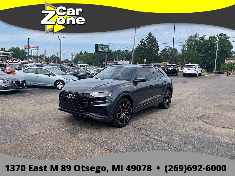 Used 2019  Audi Q8 4d SUV 3&period;0T Quattro Prestige Year 1 at Car Zone Sales near Otsego&comma; MI