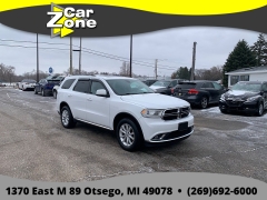 Used 2014  Dodge Durango 4d SUV AWD SXT at Car Zone Sales near Otsego&comma; MI