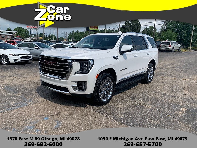 Used 2021  GMC Yukon 4WD 4dr SLT at Car Zone Sales near Otsego, MI