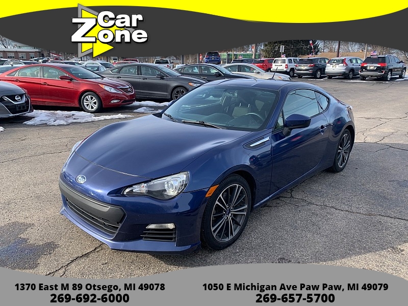 Used 2013  Subaru BRZ 2d Coupe Premium 6spd at Car Zone Sales near Otsego, MI