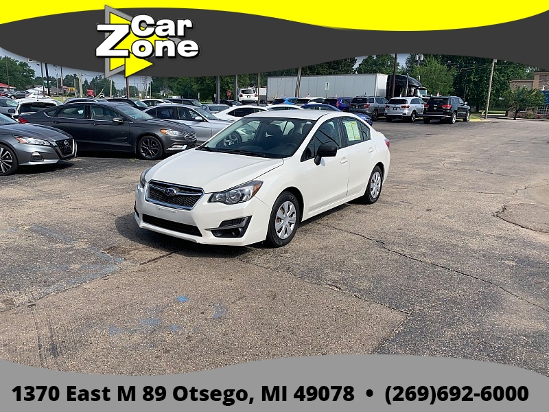 Used 2016  Subaru Impreza 4d Sedan i CVT at Car Zone Sales near Otsego&comma; MI