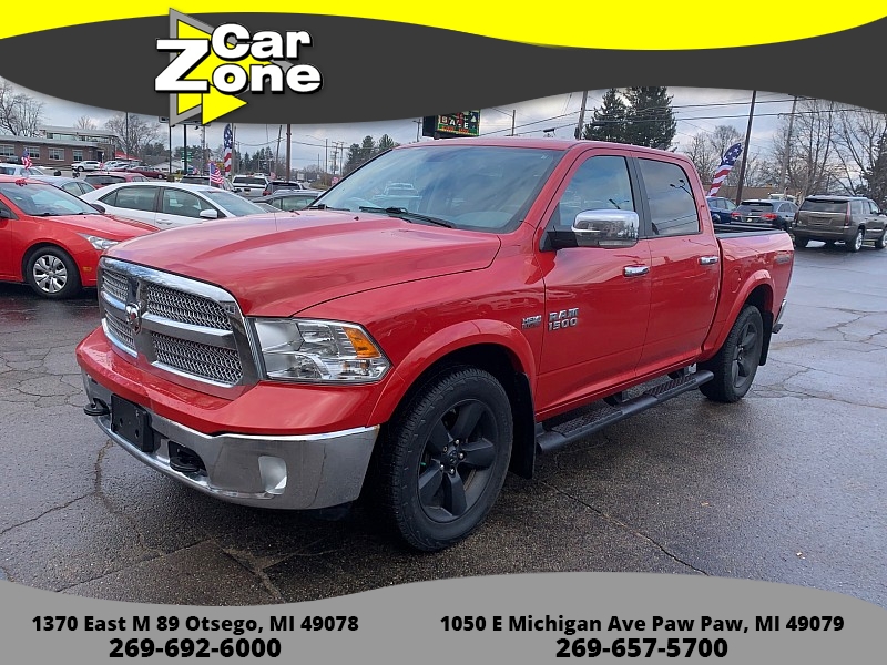 Used 2018  Ram 1500 4WD Crew Cab SLT at Car Zone Sales near Otsego, MI