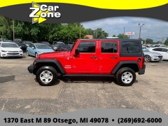 Used 2011  Jeep Wrangler Unlimited 4d Convertible Sport at Car Zone Sales near Otsego&comma; MI