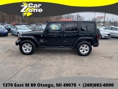 Used 2015  Jeep Wrangler Unlimited 4d Convertible Sahara at Car Zone Sales near Otsego&comma; MI