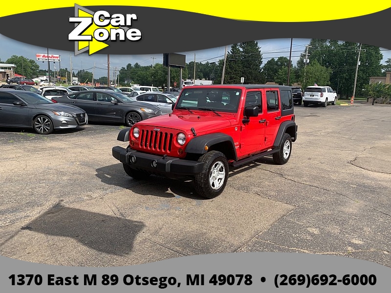 Used 2011  Jeep Wrangler Unlimited 4d Convertible Sport at Car Zone Sales near Otsego&comma; MI
