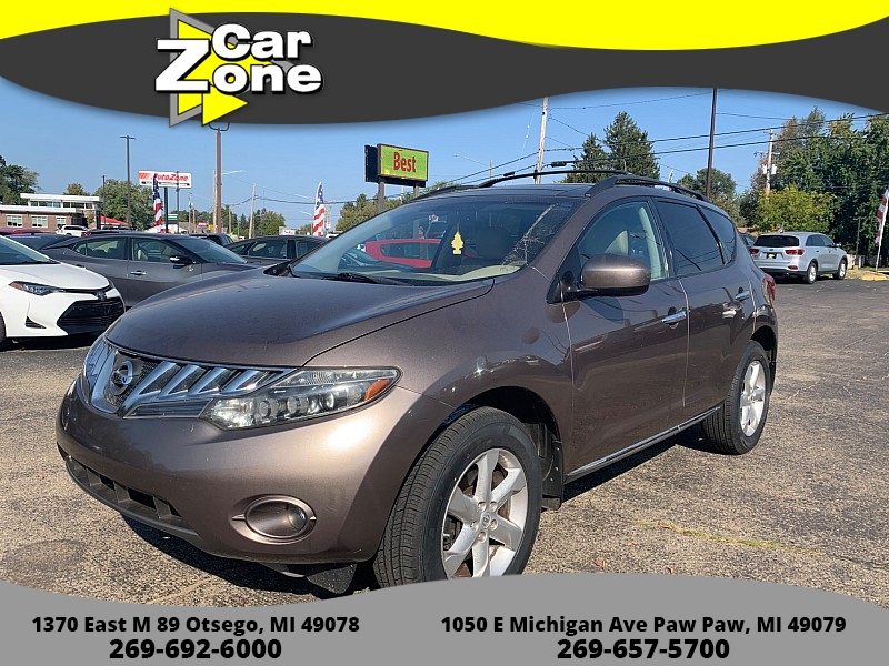 Used 2009  Nissan Murano 4d SUV AWD SL at Car Zone Sales near Otsego, MI