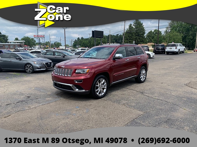 Used 2014  Jeep Grand Cherokee 4d SUV 4WD Summit at Car Zone Sales near Otsego&comma; MI