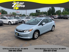 Used 2012 Honda Civic Sedan 4d LX Auto at Car Zone Sales near Otsego, MI