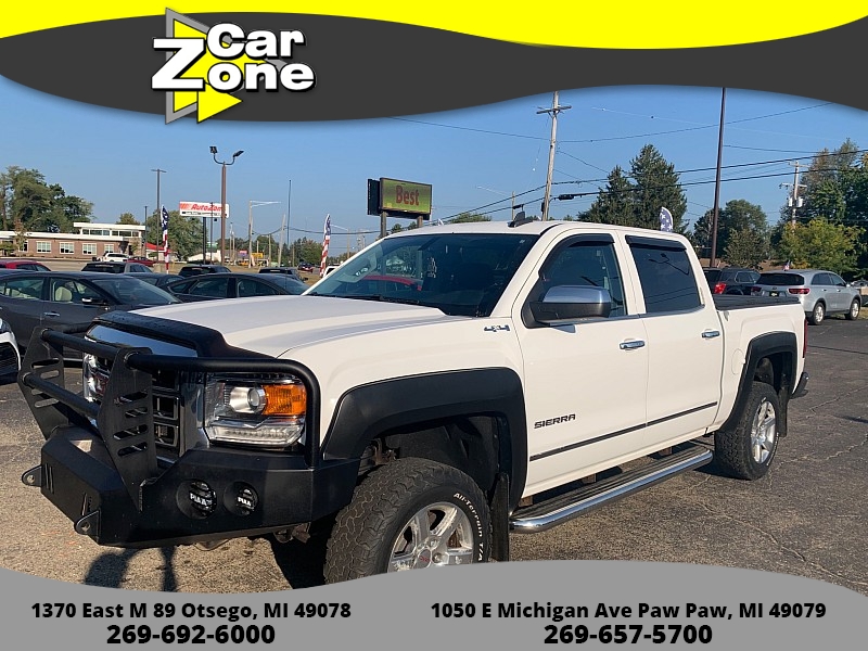 Used 2015  GMC Sierra 1500 4WD Crew Cab SLT at Car Zone Sales near Otsego, MI