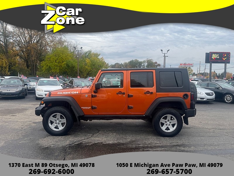 Used 2010  Jeep Wrangler Unlimited 4d Convertible 4WD Rubicon at Car Zone Sales near Otsego, MI