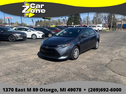 Used 2019 Toyota Corolla 4d Sedan LE at Car Zone Sales near Otsego, MI