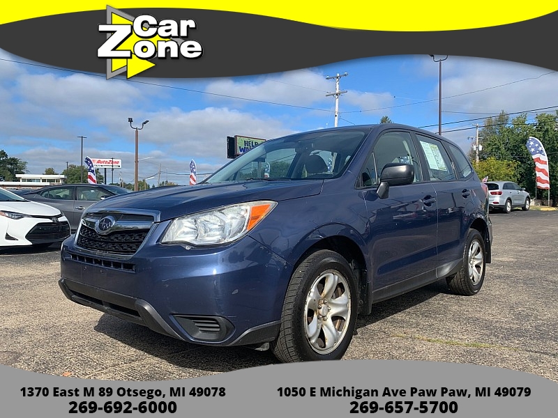 Used 2014  Subaru Forester 4d SUV i CVT at Car Zone Sales near Otsego, MI