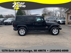 Used 2015  Jeep Wrangler Unlimited 4d Convertible Sahara at Car Zone Sales near Otsego&comma; MI