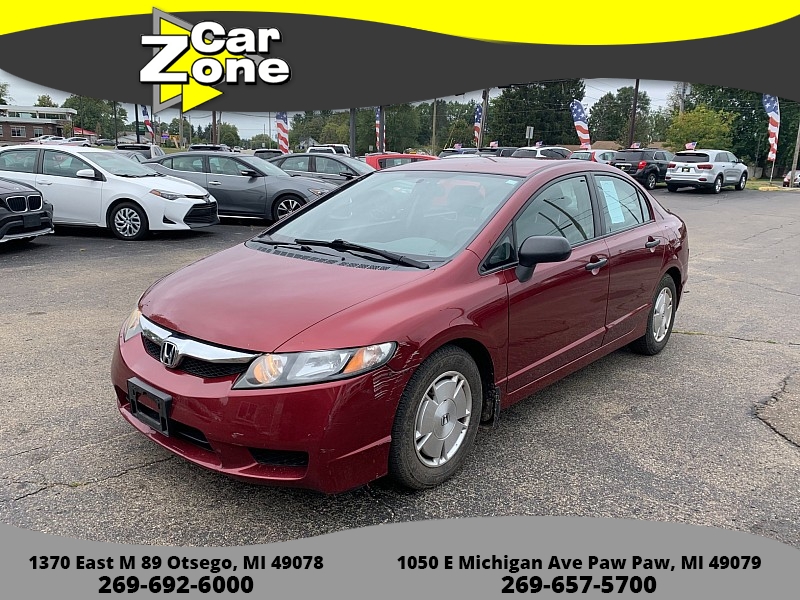 Used 2009  Honda Civic Sedan 4d DX Auto at Car Zone Sales near Otsego, MI