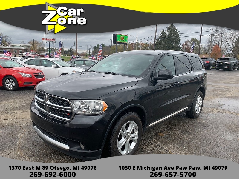 Used 2013  Dodge Durango 4d SUV AWD SXT at Car Zone Sales near Otsego, MI