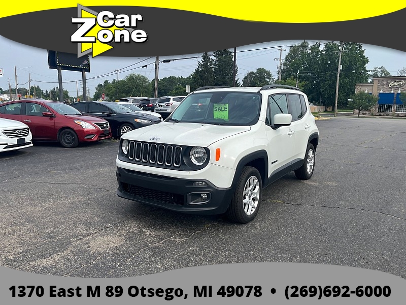 Used 2015  Jeep Renegade 4d SUV 4WD Latitude at Car Zone Sales near Otsego&comma; MI