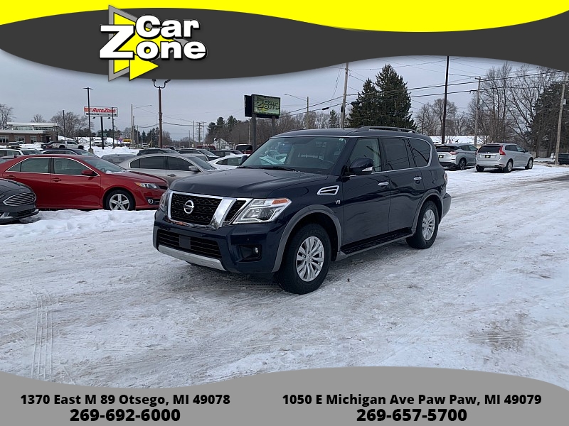Used 2018  Nissan Armada 4d SUV AWD SV at Car Zone Sales near Otsego&comma; MI