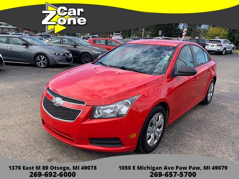 Used 2014  Chevrolet Cruze 4d Sedan LS AT at Car Zone Sales near Otsego, MI