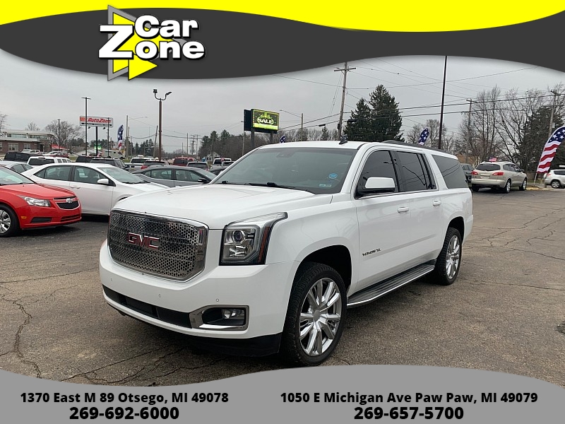 Used 2015  GMC Yukon XL 4d SUV 4WD SLE at Car Zone Sales near Otsego, MI