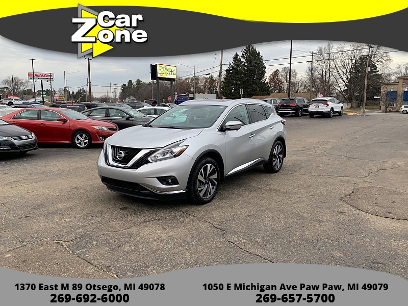 Used 2017  Nissan Murano 4d SUV AWD Platinum at Car Zone Sales near Otsego, MI