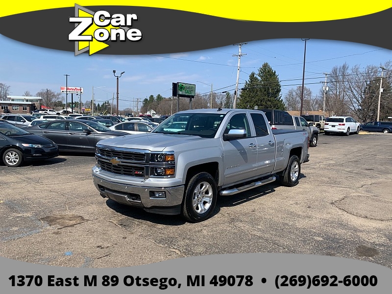 Used 2014  Chevrolet Silverado 1500 4WD Double Cab LTZ Z71 at Car Zone Sales near Otsego&comma; MI