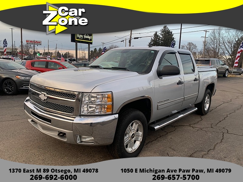 Used 2013  Chevrolet Silverado 1500 4WD Crew Cab LT at Car Zone Sales near Otsego, MI